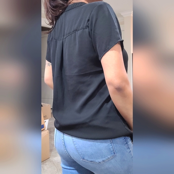 Black sheer blouse - Picture 2 of 5